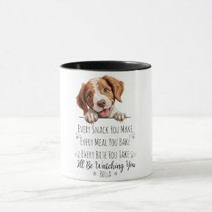 Mug Chien mignon Brittany Spaniel Drôle Personnalisé
