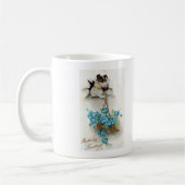 Mug Chien mignon et chaussure voeux d'anniversaire (Gauche)