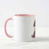 Mug Chien Mignon Nœud Rose (Gauche)