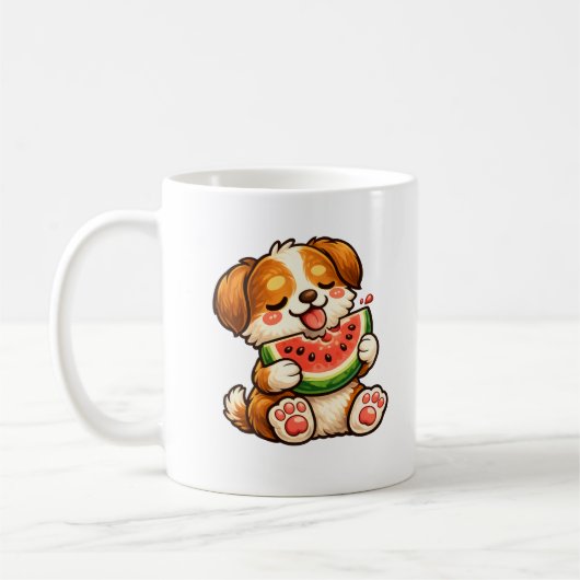 Mug Chien mignon pastèque (Gauche)