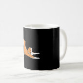 Mug Chien mignon shiba inu | pose de yoga | cadeau d'a (Devant droit)