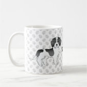Mug Chien Mini Goldendoodle Parti-couleur Noir & Nom (Gauche)