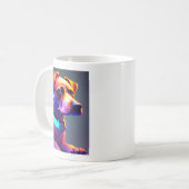 Mug Chien moderne couleur néon (Devant gauche)
