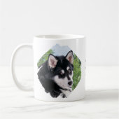Mug Chien Moderne Personnalisé 2 Photo Pinceau (Gauche)