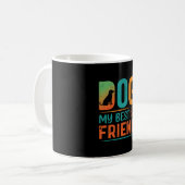 Mug Chien Mon Meilleur Ami Design Rétro (Devant gauche)