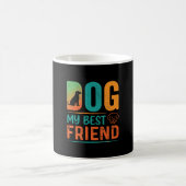 Mug Chien Mon Meilleur Ami Design Rétro (Centre)