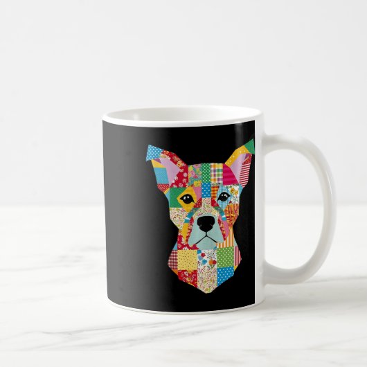 Mug Chien Motif De Quilt Pour Coudre De Quilter Lover (Droite)