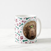 Mug Chien Noël Personnalisé Animaux de compagnie Photo (Devant droit)