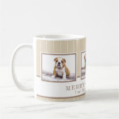 Mug Chien Noël Personnalisé Animaux de compagnie Photo (Gauche)