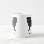 Mug Chien noir Carlin mignon Cartographié Chien Mops a (Centre)