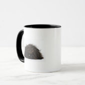 Mug Chien noir de Pekingese se couchant (Devant gauche)