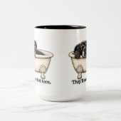 Mug Chien Noir Drôle Humour Pitbull (Centre)