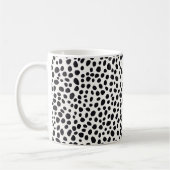 Mug Chien noir et blanc Dalmatien Motif Abstrait (Gauche)