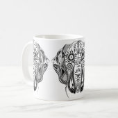 Mug Chien noir et blanc grand (Devant gauche)