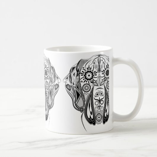 Mug Chien noir et blanc grand (Droite)