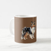Mug Chien noir marron blanc (Devant gauche)