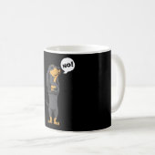 Mug Chien noir têtu et Tan Coonhound (Devant droit)