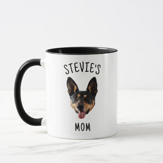Mug Chien Nom du visage Chiot Aimants Chien Maman Chie (Gauche)