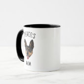 Mug Chien Nom du visage Chiot Aimants Chien Maman Chie (Devant gauche)