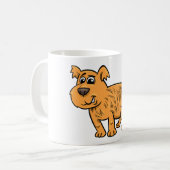 Mug Chien orange débraillé (Devant gauche)