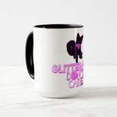 Mug Chien pailleté s'en fiche (Devant gauche)