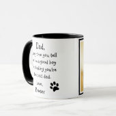 Mug Chien Papa Drôle Fête des pères Animaux de compagn (Devant gauche)