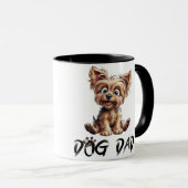 Mug "Chien Papa Le Guide le plus doux pour vivre avec  (Devant droit)