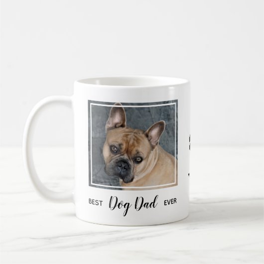 Mug Chien papa Personnalisé Animaux de compagnie Photo (Gauche)