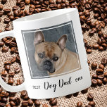 Mug Chien papa Personnalisé Animaux de compagnie Photo<br><div class="desc">Surprenez le papa chien que ce soit son anniversaire, sa Fête des pères, ou de sortir de la maison de chien, avec cette super mignonne tasse à café papa chien meilleur du monde. Meilleur Chien Papa Jamais - Amour, Personnalisez le nom. Personnalisez avec les photos préférées de chien papa, et...</div>