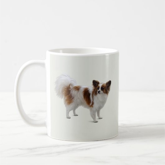 Mug Chien Papillon Élégant (Gauche)