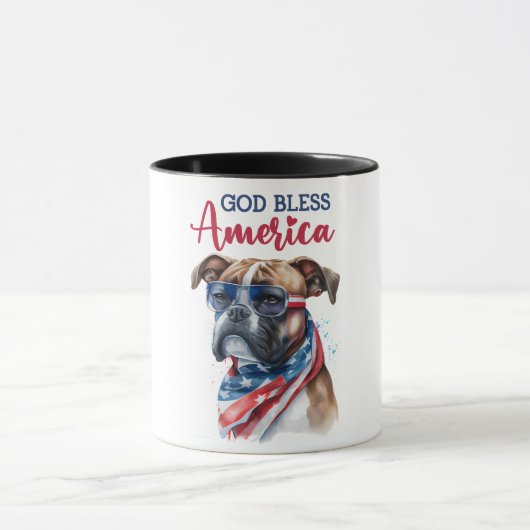 Mug Chien Patriote-Boxeur (Centre)