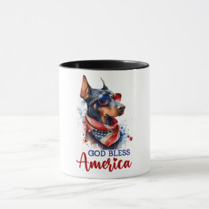 Mug Chien patriotique - Doberman