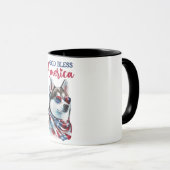 Mug Chien Patriotique-Husky (Devant droit)