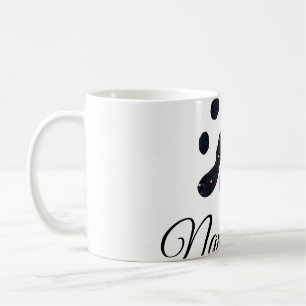Mug Chien patte noir animal ajouter nom texte animal p