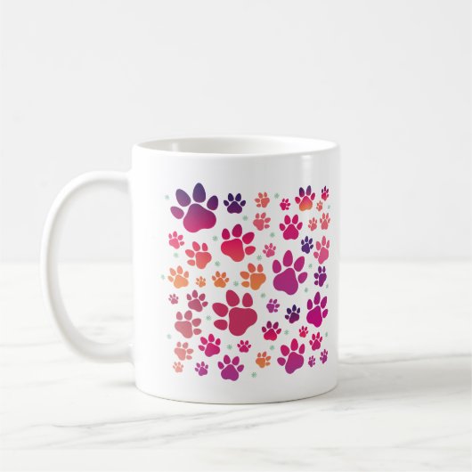 Mug Chien Paw coloré (Gauche)