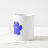Mug Chien Paw En Bleu Avec Contours (Devant gauche)
