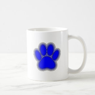 Mug Chien Paw En Bleu Avec Contours