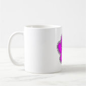 Mug Chien Paw En Rose Avec Des Contours (Gauche)