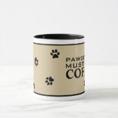 Mug Chien Paw Typographie Café Lover's Cute Specialty (Centre)