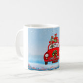 Mug Chien Pekingese En Voiture Avec Le Père Noël (Devant gauche)