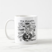 Mug Chien pensées - Beagle (Gauche)