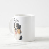 Mug Chien personnalisé à partir d'une photo et d'un no (Devant gauche)