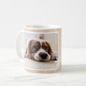 Mug Chien Photo Nom de l'animal de compagnie Snowflake (Devant gauche)