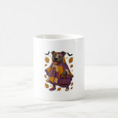 Mug Chien Pitpull Fantôme Halloween (Centre)