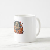 Mug Chien Pug Mignon Avec Citrouilles Automne Hallowee (Devant droit)