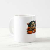 Mug Chien Pug Mignon Avec Citrouilles Automne Hallowee (Devant gauche)