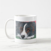 Mug Chien réfléchi de border collie (Gauche)