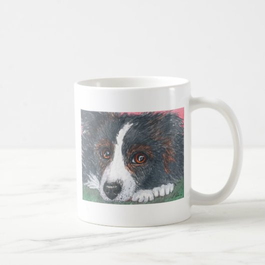 Mug Chien réfléchi de border collie (Droite)