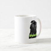 Mug Chien Restez Pawsitive – Design Chien Noir Min (Devant droit)