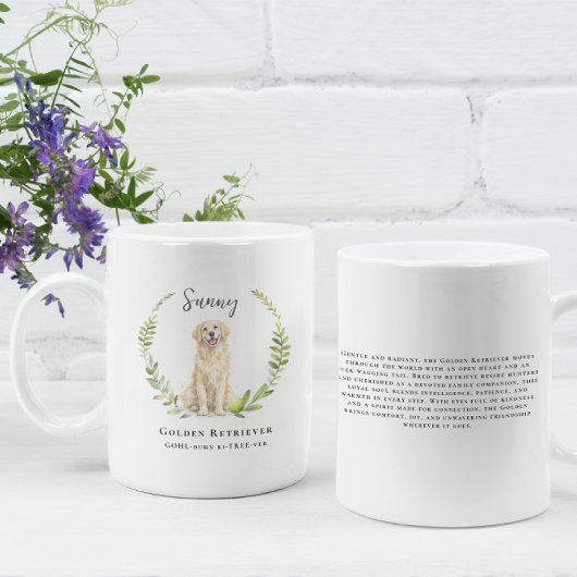Mug Chien Retriever d'Or | Monogramme